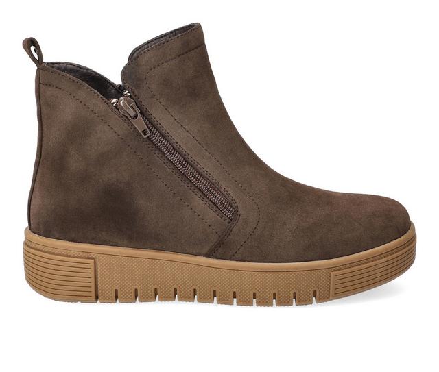 Women's Bella Vita Oaklee Booties in Brown color