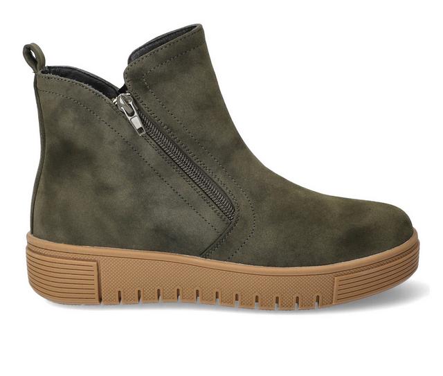 Women's Bella Vita Oaklee Booties in Olive color
