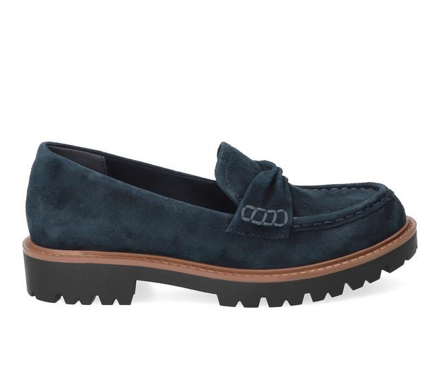Women's Bella Vita Avalon Shoes in Navy Kidsuede color