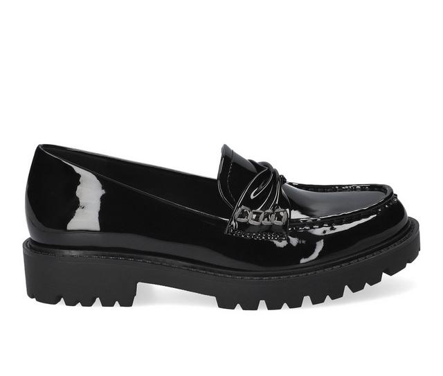 Women's Bella Vita Avalon Shoes in Black Patent color