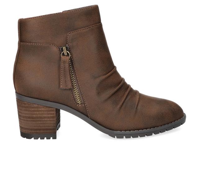Women's Bella Vita Janita Booties in Brown color