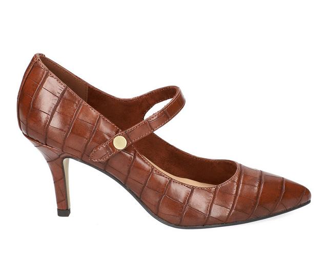 Women's Bella Vita Lainey Pumps in Tan Croco color
