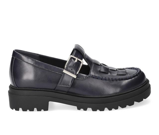 Women's Bella Vita Makell Loafers in Navy color