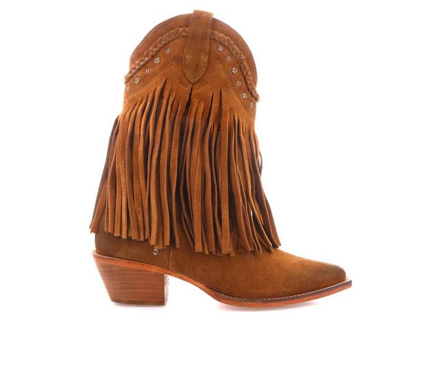 Women's ROAN by BED STU Setup Western Boots in Cognac color