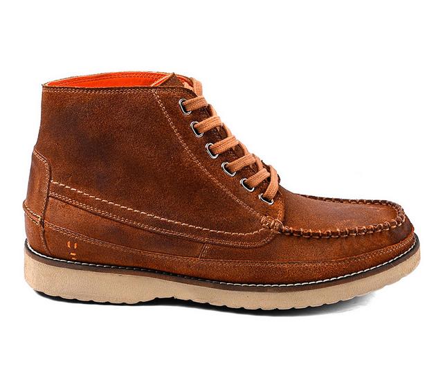 Men's ROAN by BED STU Warden Work Boots in Almond Suede color