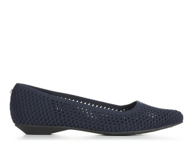 Women's Anne Klein Olexia Flats in Navy color