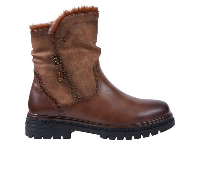 Women's GC Shoes Martin Booties in Cognac color
