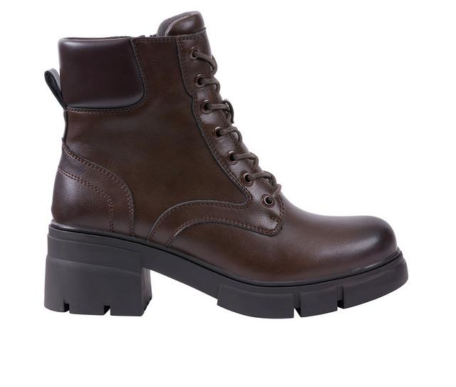 Women's GC Shoes Marley Booties in Dark Brown color