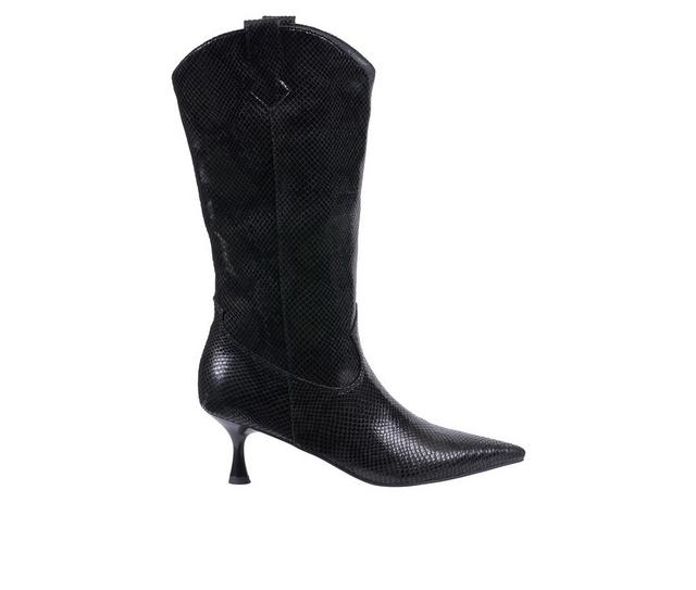 Women's GC Shoes Thalia Mid Calf boots in Black color