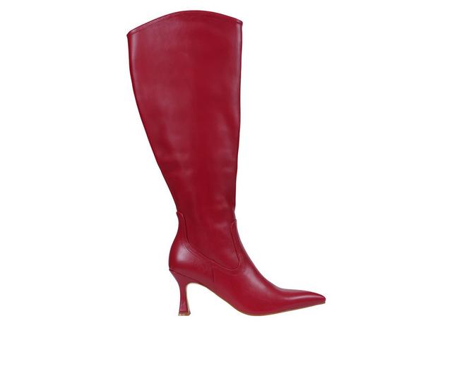 Women's GC Shoes Vanessa Knee High Boots in Red color