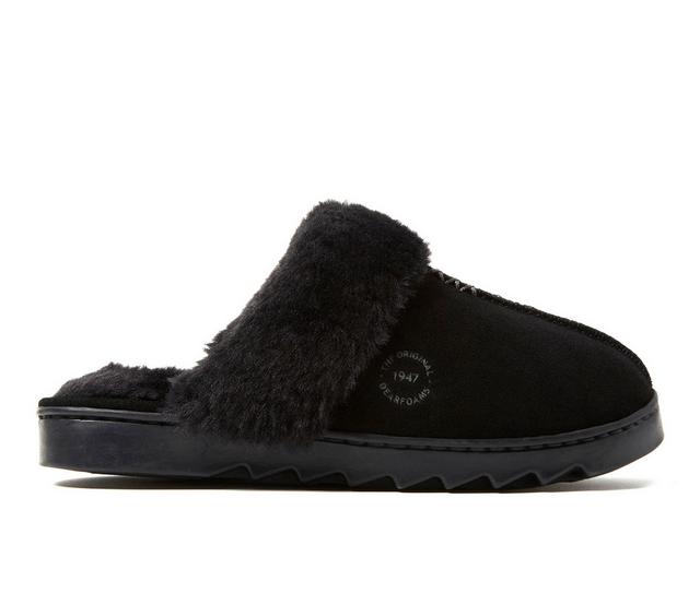 Dearfoams Helena Slippers in Black color
