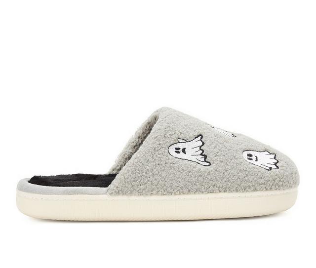 Dearfoams Halloween Scuff Slippers in Grey color