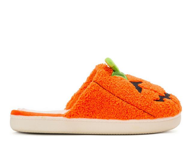 Dearfoams Halloween Scuff Slippers in Mandarin color