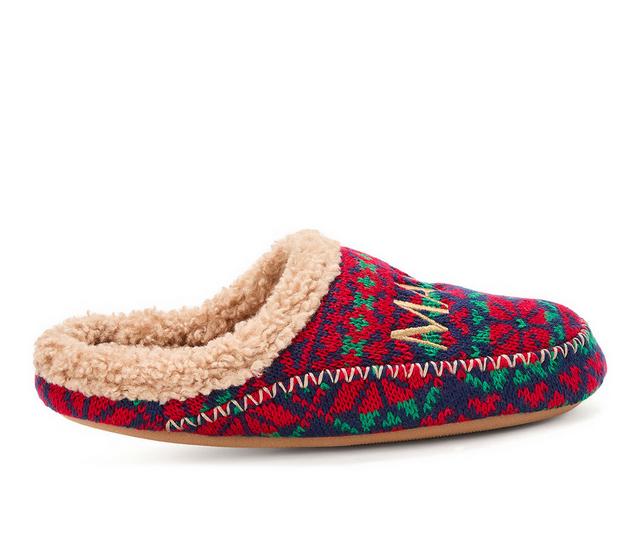 Dearfoams Mama Bear Slippers in Fairisle color