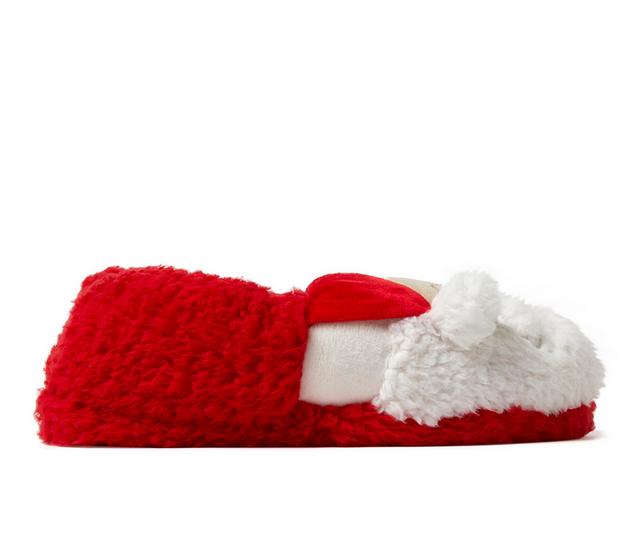 Dearfoams Critter Closed Back Slippers in True Red color
