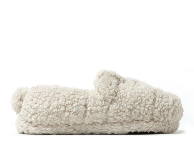 Dearfoams Critter Closed Back Slippers in Creme Brulee color