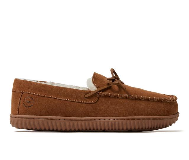 Dearfoams Douglas Slippers in Chestnut color