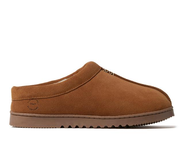 Dearfoams Dean Slippers in Chestnut color