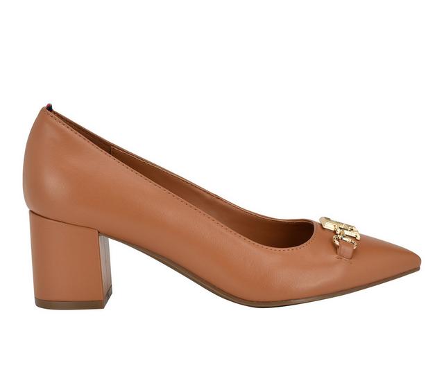 Women's Tommy Hilfiger Nanya Pumps in Caramel color