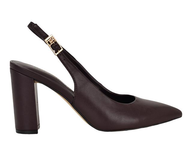 Women's Tommy Hilfiger Azalee Dress Sandals in Dark Red color