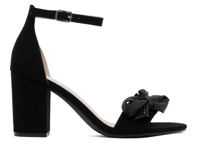 Women's Sugar Macayla Dress Sandals in Black Micro color