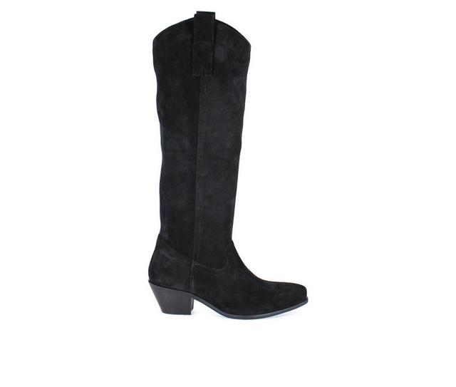 Women's DIBA TRUE Ame Thyst Knee High Boots in Black color