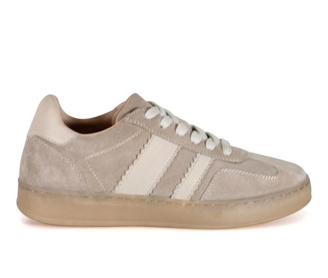 Women's DIBA TRUE Jon Qwill Sneakers in Taupe/Bone color