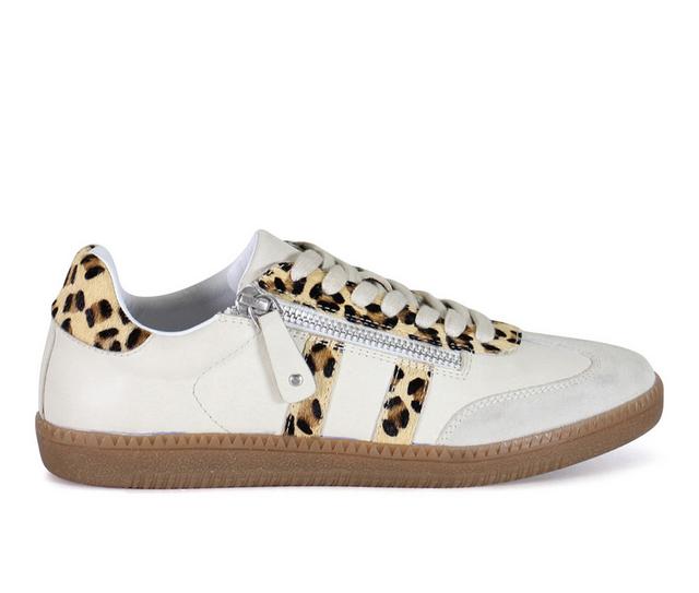 Women's DIBA TRUE To Paz Sneakers in Off White/Leprd color