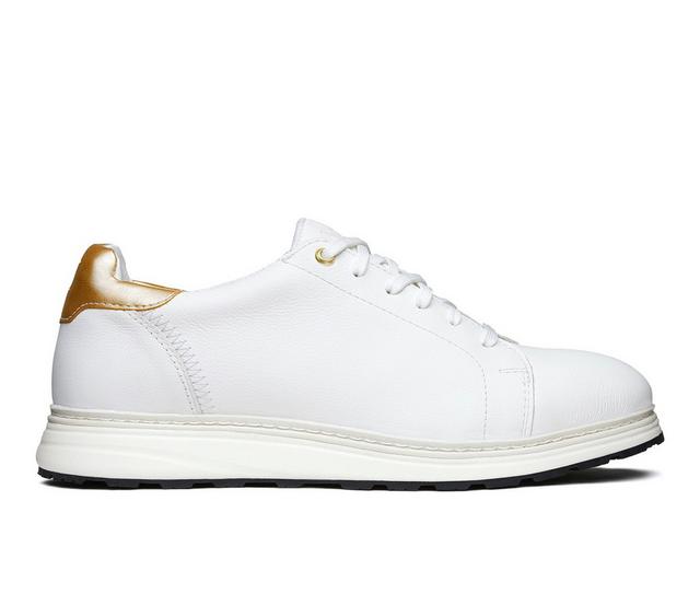 Women's Xena Rogue Steel Toe Work Shoes in White Gold color