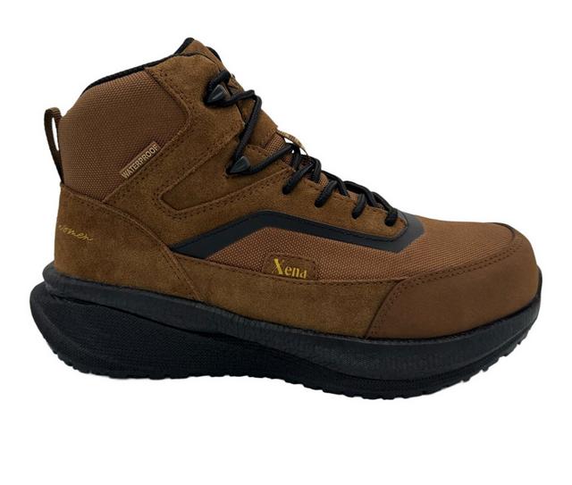 Women's Xena Luna Work Boot Work Shoes in Dusk Brown color