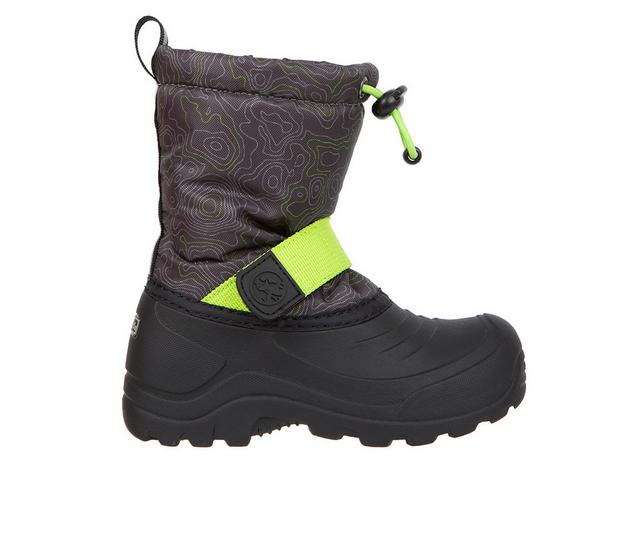 Northside Frosty II Boys Winter Boots in Black/Lime color
