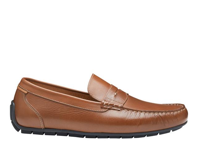 Men's Johnston and Murphy Beck Penny Loafers in Tan color