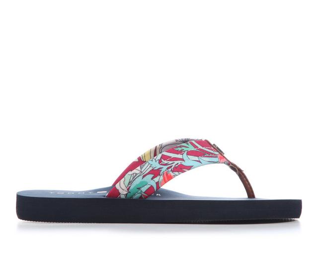 Women's Tommy Hilfiger Cristie-SC Flip-Flops in Pink Multi color
