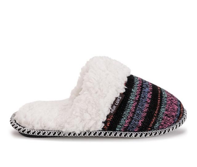MUK LUKS Frida Scuff Slippers in Stripes color