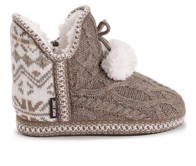 MUK LUKS Amira Slipper Slippers in Taupe color