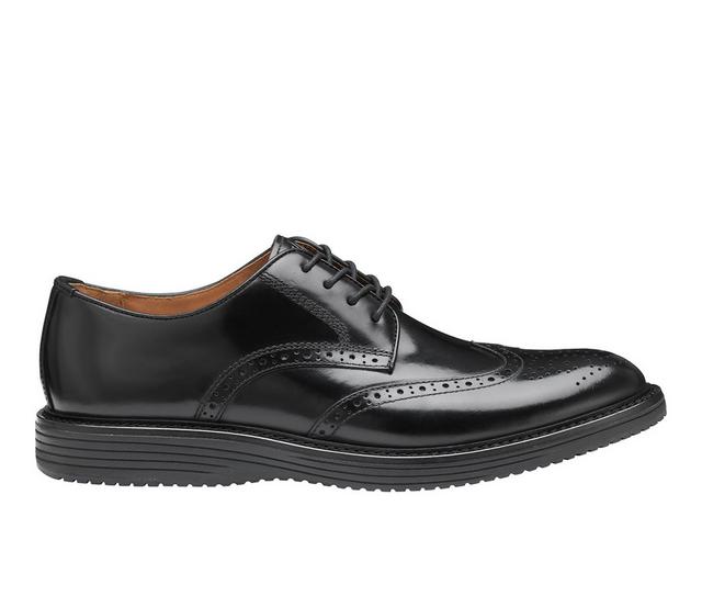 Men's Johnston and Murphy Upton Wingtip Oxford in Black color