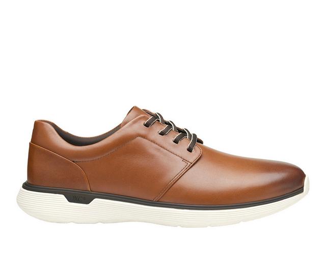Johnston and Murphy XC4 Prentiss 2 Plain Toe Dress Shoes in Tan color