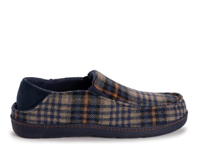 MUK LUKS Own Convertible Slipper Slippers in Navy Plaid color