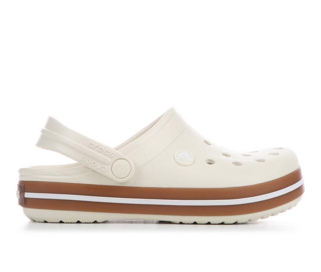 Kids' Crocs Little Kid & Big Kid Classic Band Gum Clogs in Summit White color