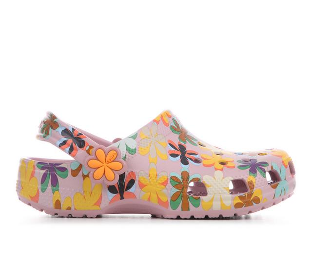 Kids' Crocs Little Kid & Big Kid Classic Flower in Mauve/Multi color