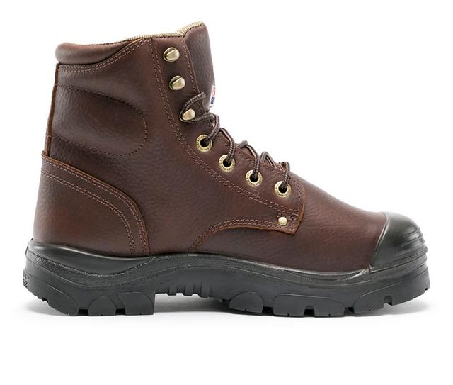 Men's STEEL BLUE Argyle Met Work Boot Work Boots in Oak color