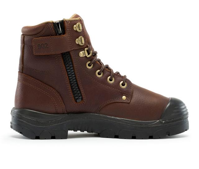 STEEL BLUE Argyle Met Zip Work Boot Work Boots in Oak color