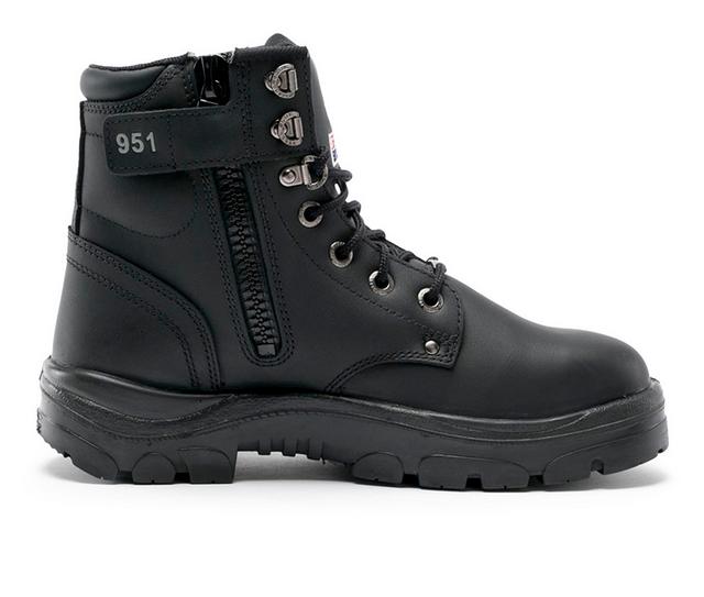 Men's STEEL BLUE Argyle Zip Work Boot Work Boots in Black color