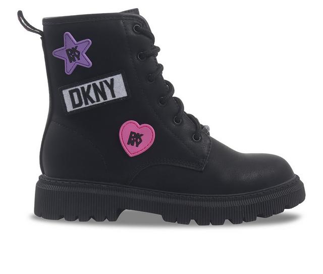 Girls' DKNY Little Kid & Big Kid Ava Adrienne Lace-up Boots in Black color
