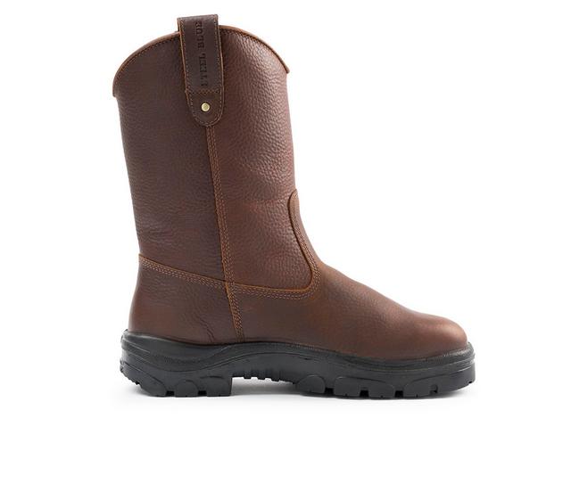 Men's STEEL BLUE Heeler Work Boots in Oak color
