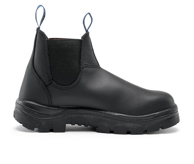 Men's STEEL BLUE Hobart Men's Work Boots in Black Soft Toe color