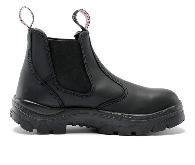 Women's STEEL BLUE Hobart Ladies Work Shoes in Black color