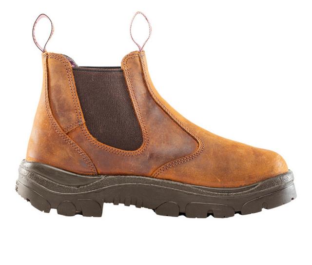 Women's STEEL BLUE Hobart Ladies Work Shoes in Brown color