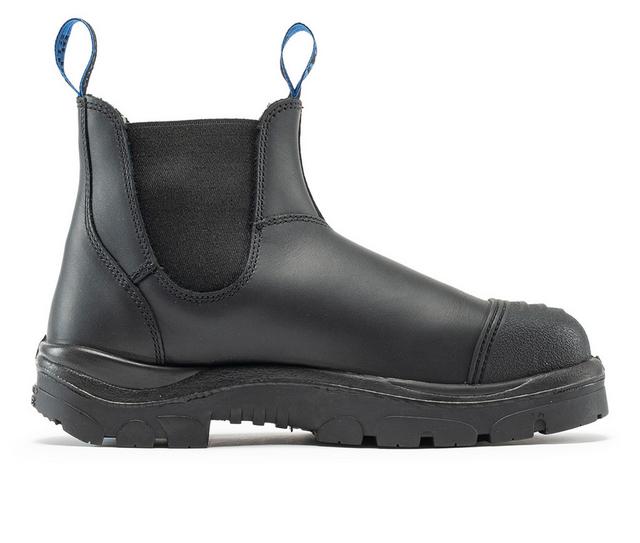 Men's STEEL BLUE Hobart Scuff Work Boots in Black color