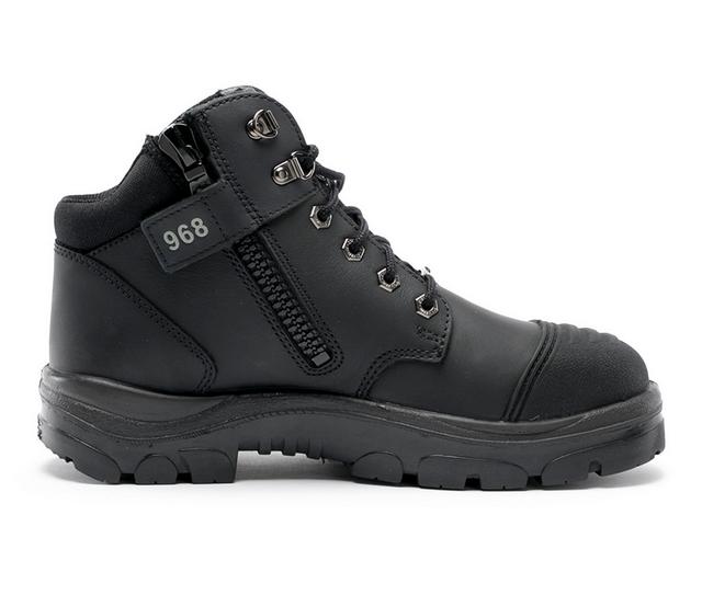 Men's STEEL BLUE Parkes Zip Work Boots in Black color